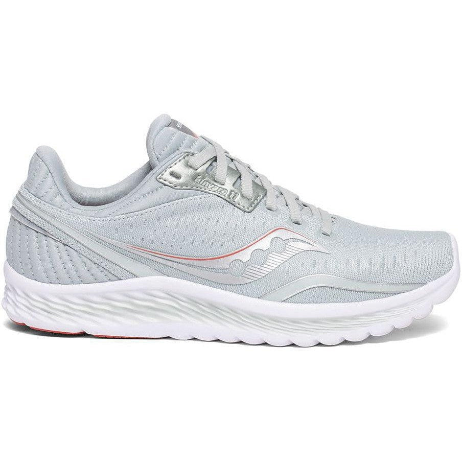 Women's Saucony Kinvara 11, Sky Grey/Coral, 11 B Medium