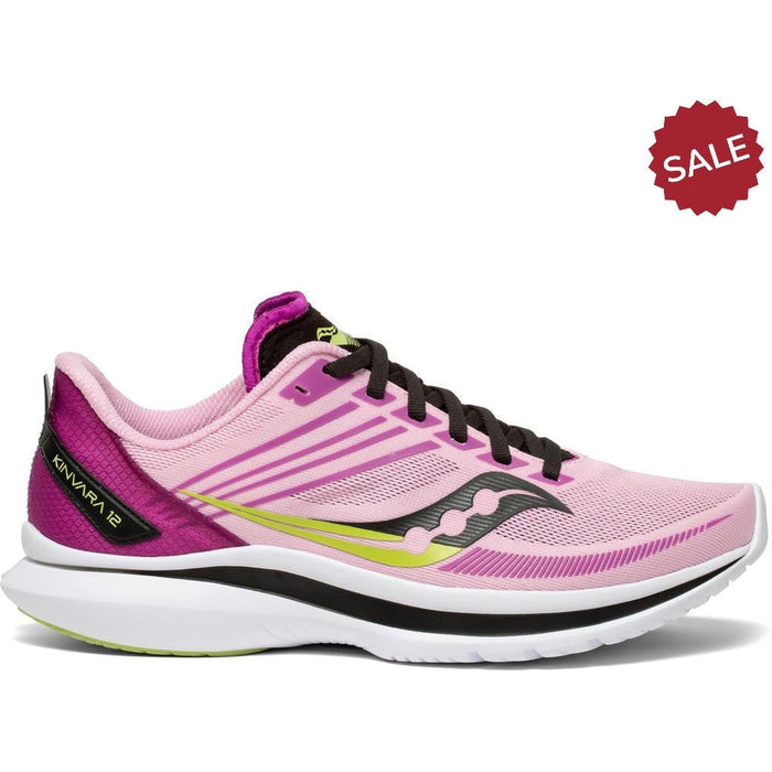 Women's Saucony Kinvara 12, Fairytale/Razzle, 8 B Medium