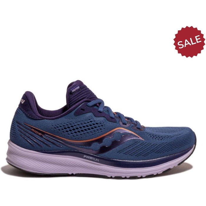 Women's Saucony Ride 14, Midnight/Copper, 9 B Medium