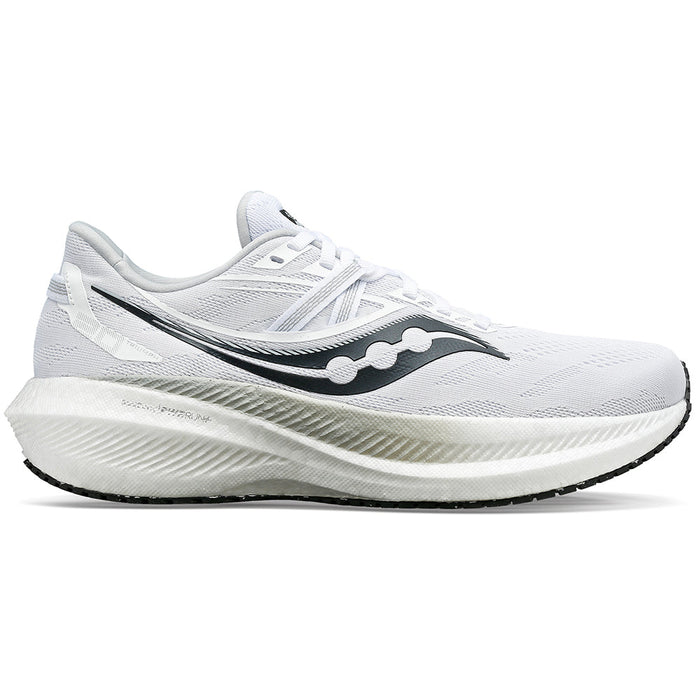 Women's Saucony Triumph 20, White/Black, 10 B Medium