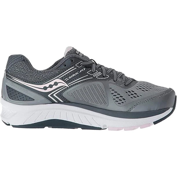 Women's Saucony Echelon 7, Slate/Pink, 11 2E Extra Wide