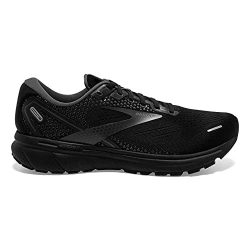 Women's Brooks Ghost 14, Black/Black/Ebony, 10 B Medium