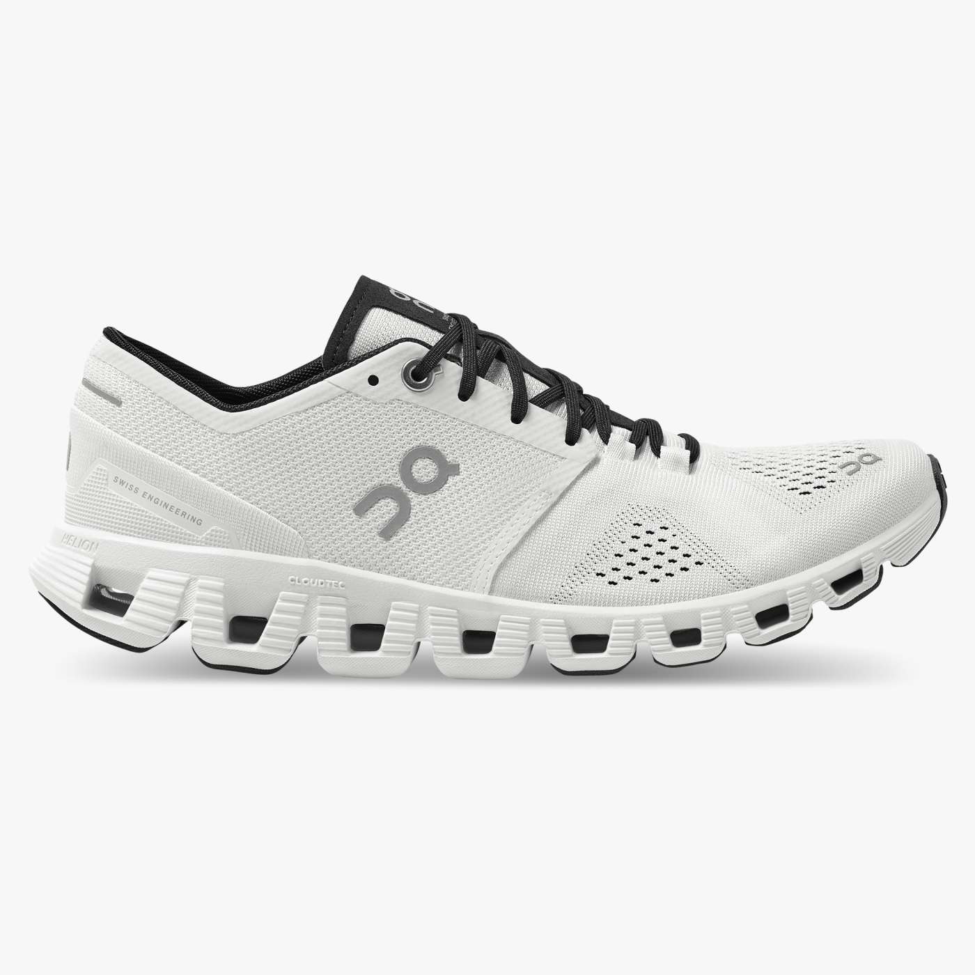 Women's On Cloud X 2, White/Black, 10 B Medium