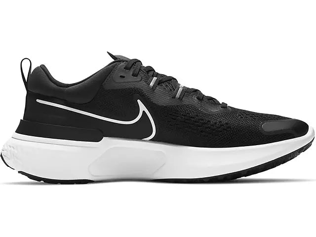 Men's Nike React Miler 2, Black/White/Smoke Grey, 10.5 D Medium