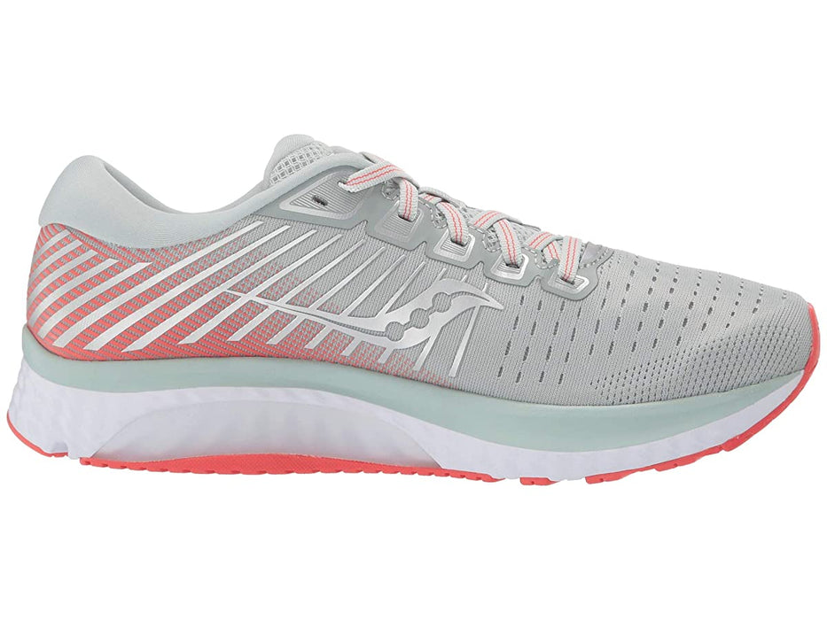 Women's Saucony Guide 13, Sky Grey/Coral, 8 B Medium