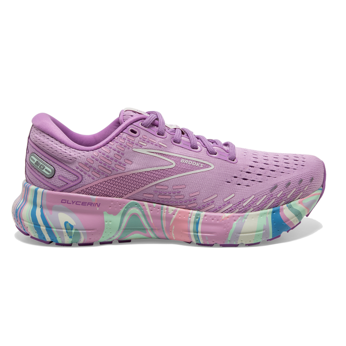 Women's Brooks Glycerin 20, Orchid/Violet/Ice, 8 B Medium