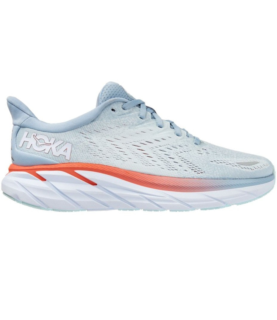 Women's Hoka Clifton 8, Blue Fog/Plein Air, 9 B Medium