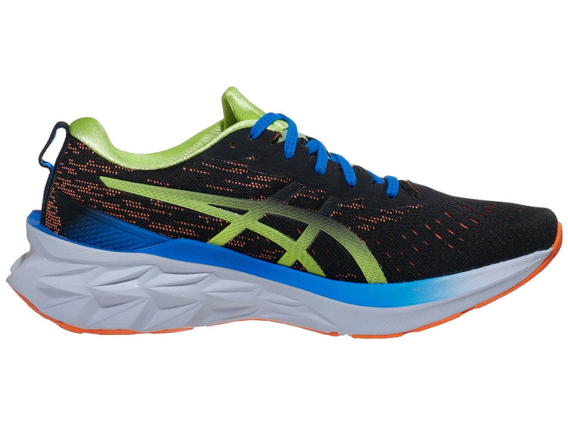 Men's Asics NOVABLAST 2, Black/Shocking Orange, 9.5 D Medium