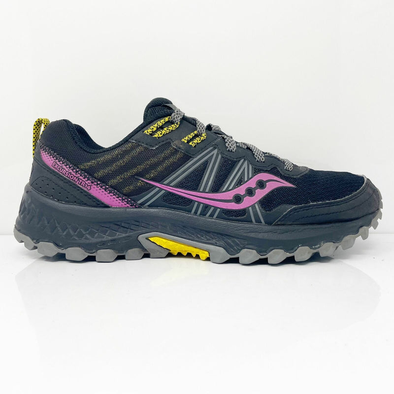 Women's Saucony Excursion TR 14, Black/Purple/Yellow, 11 B Medium