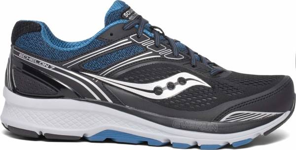 Men's Saucony Echelon 7, Black/Blue, 10.5 D Medium