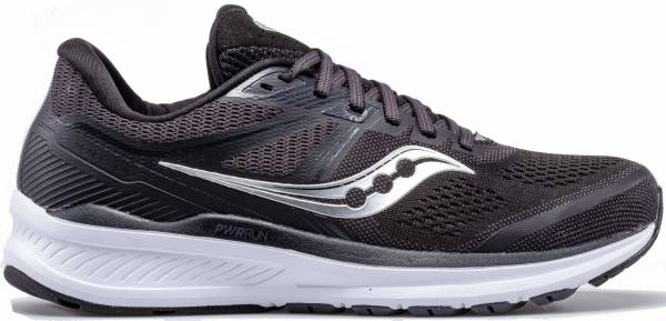 Men's Saucony Omni 19, Black/White, 12 2E Wide