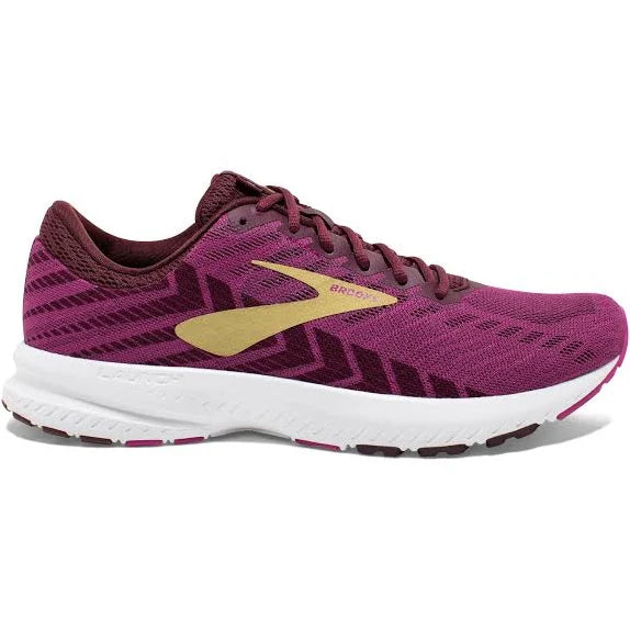 Women's Brooks Launch 6, Aster/Fig/Gold, 8.5 B Medium