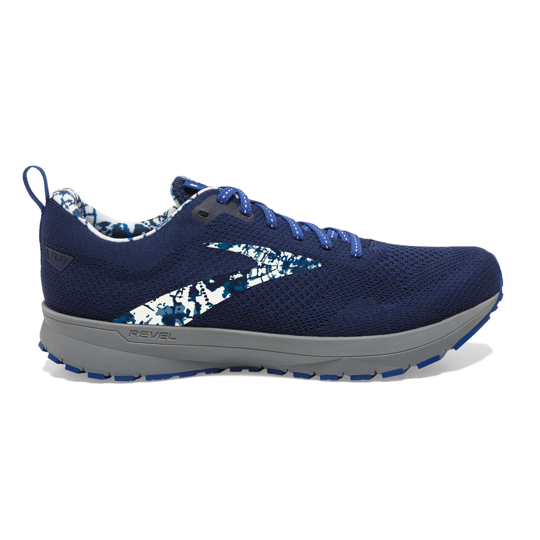 Men's Brooks Revel 5, Pageant Blue/True Blue/White, 12 D Medium