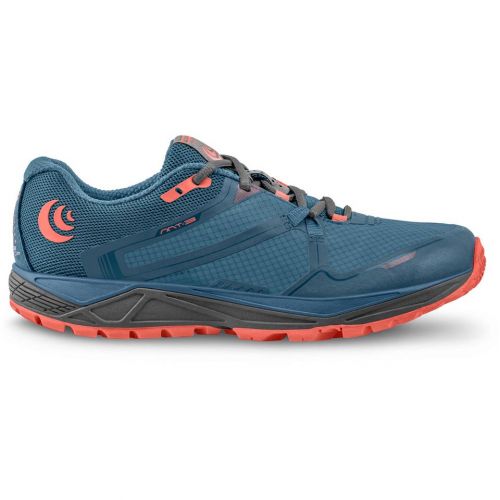 Women's Topo Athletic MT-3, Blue/Coral, 10.5 B Medium