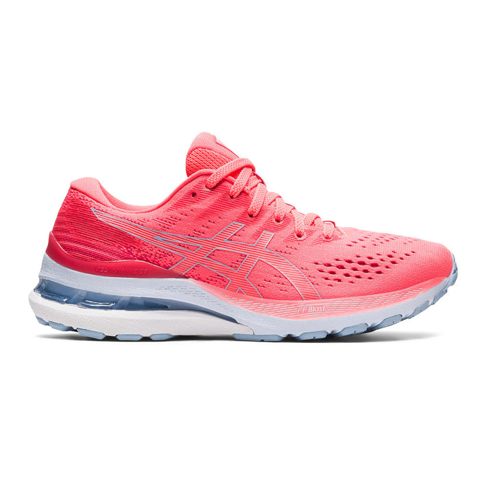 Women's Asics Gel-Kayano 28, Blazing Coral/Mist, 5 B Medium