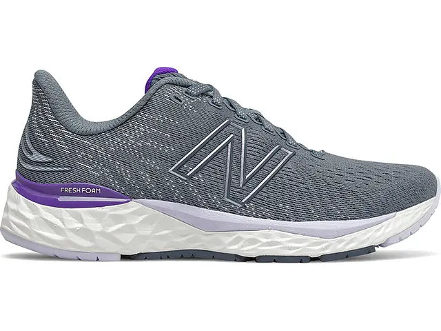Women's New Balance Fresh Foam 880 v11, Ocean Grey/Deep Violet, 8.5 B Medium